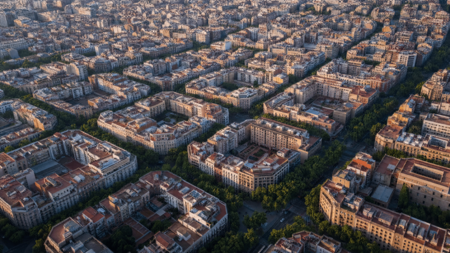 Barcelona — Eixample from above